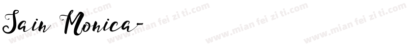 Sain Monica字体转换